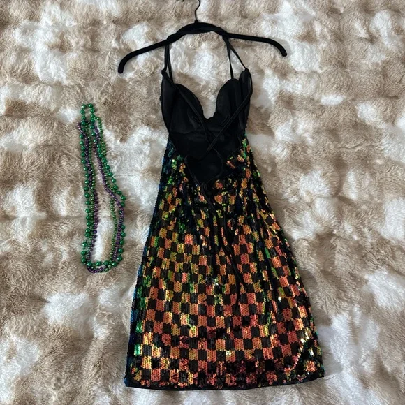 Multicolor Sequin Dress - Picture 2 of 7